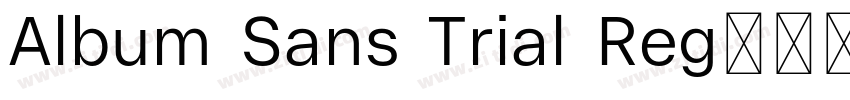 Album Sans Trial Reg字体转换